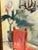 Folk Art Vintage Spanish Style Naïve Folk Art Interior Painting in Ornate Carved Wood Frame For Sale - Image 3 of 12