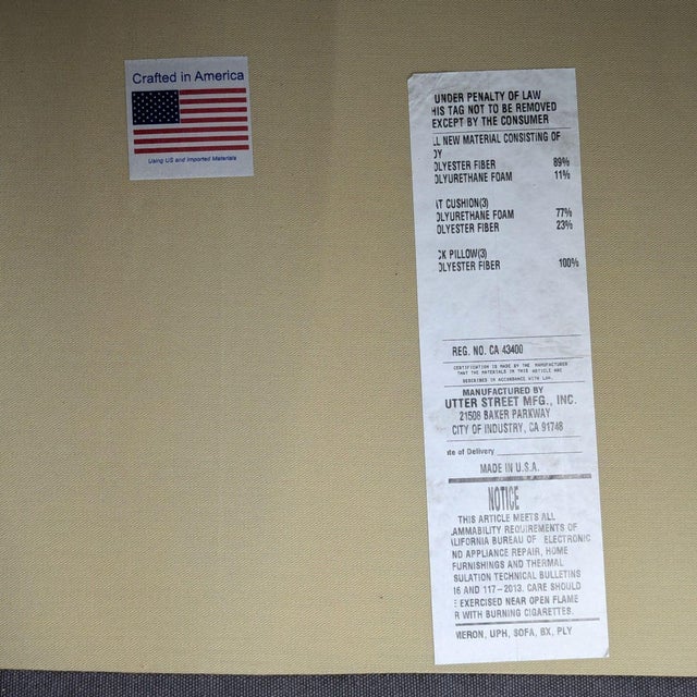 Gray Pottery Barn Cameron 3-Seat Gray Sofa - Comfortable and Stylish For Sale - Image 8 of 8