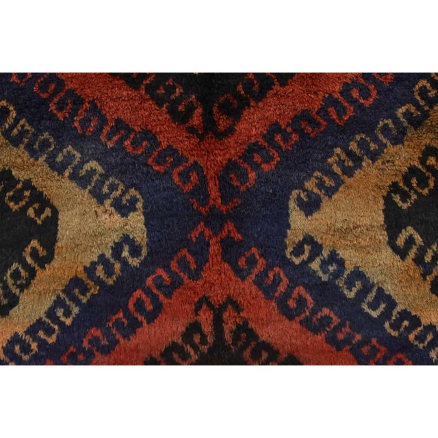 Red Baloch Rug 5' X 10'4'' Red Wool Vintage Hand-Knotted Oriental Carpet For Sale - Image 8 of 15