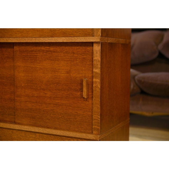 Vintage Oak Secretaire, 1980s For Sale - Image 10 of 15