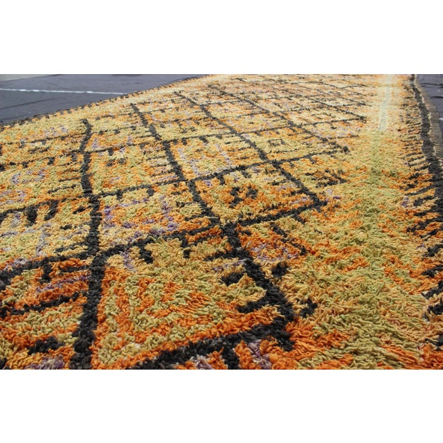 Tribal Vintage Moroccan Large Gallery Runner With Tribal Geometric Design 6'6'' X 16'0'' For Sale - Image 3 of 6