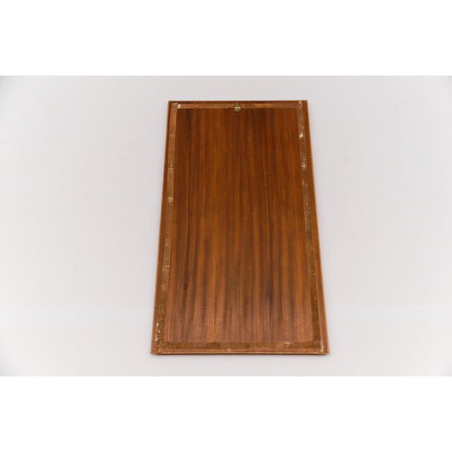 Brown Rene Berg, Wooden Inlays Art, 1975, Beech, Teak and Wood For Sale - Image 8 of 9