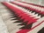 Raspberry Red Galerie Shabab Collection Tribal Mid-20th Century Handmade American Flatweave Navajo Throw Rug For Sale - Image 8 of 9