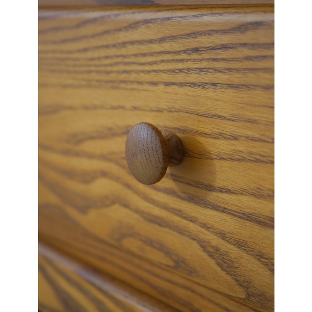 Country Oak 2 Piece Stepback Cupboard Hutch For Sale - Image 11 of 18