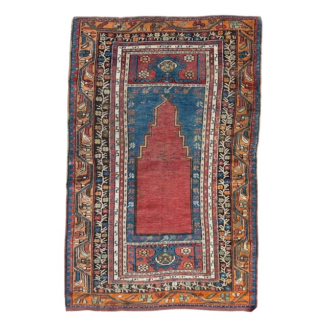 Turkish Prayer Rug, 1890s For Sale