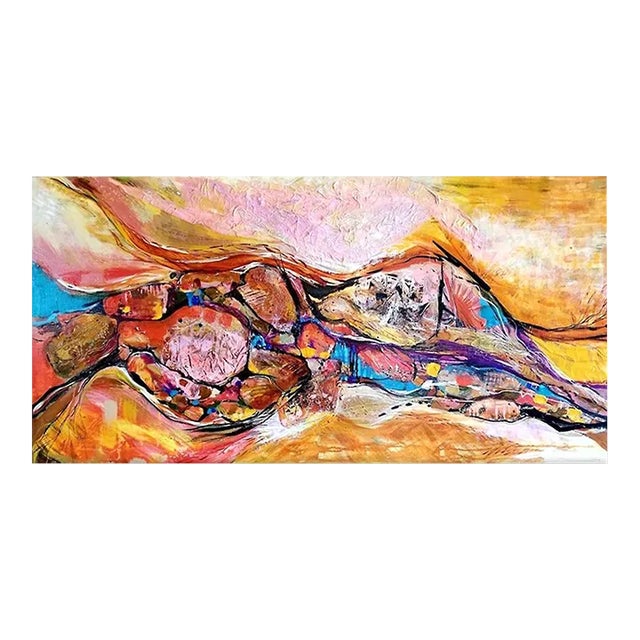 Abstract Acrylic on Canvas Painting, "Shapshifter" For Sale