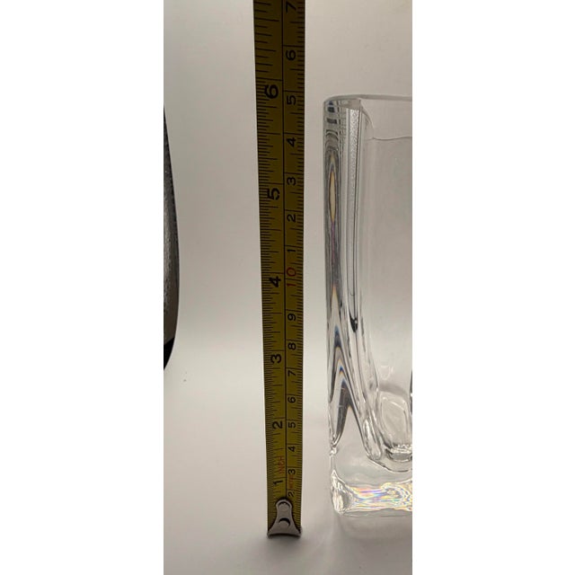 Ab Kosta Sea Glasbruck Etched Vase by Renate Stock Made in Sweden For Sale - Image 4 of 10