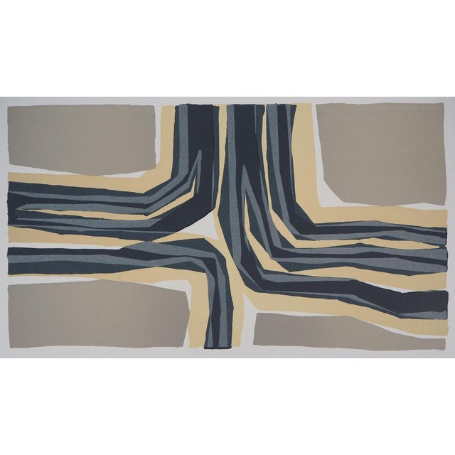Modern Raoul Ubac, Composition en beige, Lithograph For Sale - Image 3 of 7