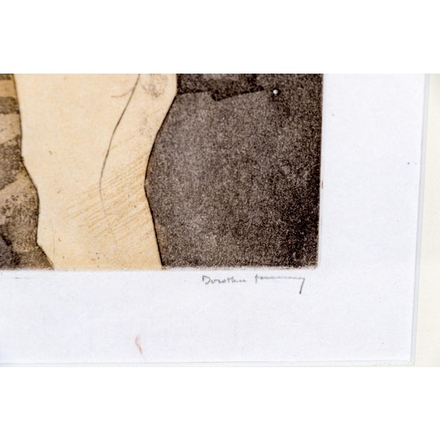 Rare Signed 1973 Dorothea Tanning Surrealist Etching En Chair Et En Or, Limited Edition Abstract Nude Modernist Wall Art...