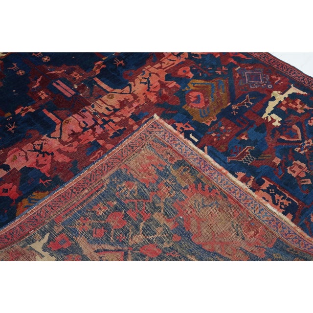 Antique Seikhour Rug 4'4'' X 7'2'' For Sale - Image 9 of 10