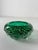Glass Emerald Green Murano Glass Ashtray, 1970s For Sale - Image 7 of 12