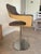 Italian Set of 4 - I4Mariani Silhouette Bar Stools | Italian Designer | Leather, Oak, Chrome For Sale - Image 3 of 6