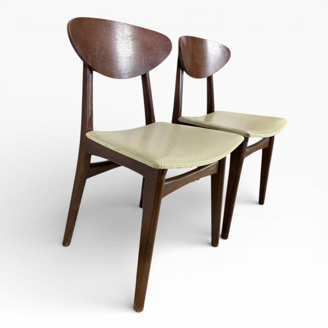 Mid-Century Modern Danish Butterfly Back Chairs, Set of 2 For Sale - Image 6 of 7