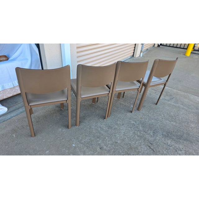 Modern 1990s Matteo Grassi Leather Chairs For Sale - Image 3 of 12