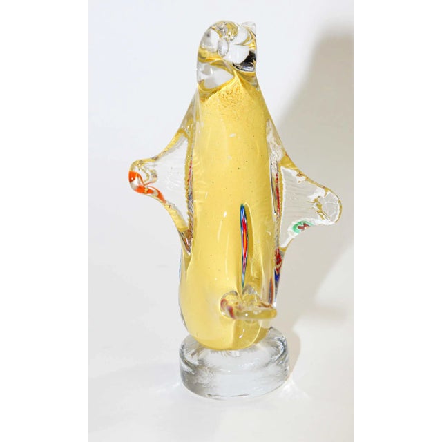 1960s Murano Hand Blown Art Glass Bird Figurine For Sale - Image 12 of 13