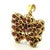 Vintage 18k Gold Ruby Sapphire Butterfly Pendant For Sale - Image 12 of 12