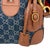 Gucci Denim Gg Supreme Canvas and Brown Leather Duffle Bag, Spring/Summer 2022. For Sale - Image 11 of 13