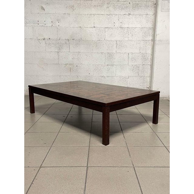 Brown Danish Coffee Table by Tranekær Furniture, 1970s For Sale - Image 8 of 18