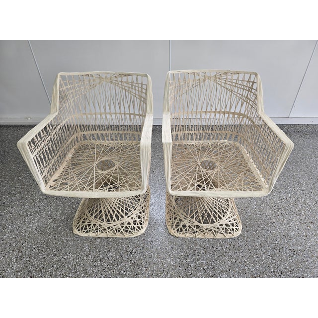 Mid-Century Modern Mid 20th Century Russell Woodard Inspired Spun Fiberglass Chairs - A Set For Sale - Image 3 of 6