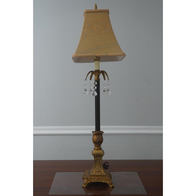 Age: C.2002 Details: Neoclassical Style High Quality Construction Crystal Prism Highlights Traditional Style Un-Marked As...