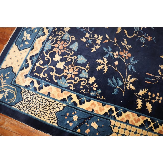 Rustic European Early 20th Century Chinese Rug - 10'3" x 14'3" For Sale - Image 3 of 11