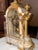 Alabaster Enormous 15 Day French Crystal Regulator Clock With Portico Style Stone Case For Sale - Image 8 of 10