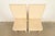 1980s Mario Bellini Style Italian Modern Cream Leather Wrapped High Back Side Chairs or Dining Chairs, Pair For Sale - Image 5 of 14