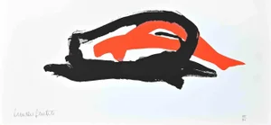 Simone Gentile, Abstract Composition, Original Lithograph, 1980s