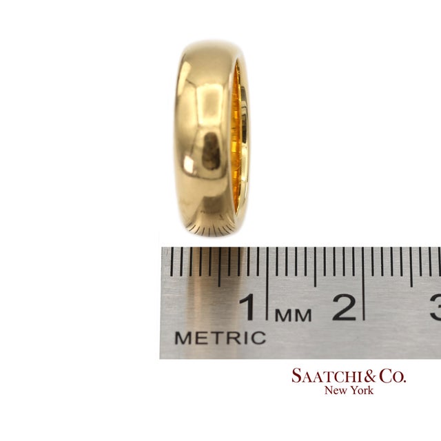 Tiffany & Co. 18k(750) Vintage Yellow Gold Band Ring, Size 6 For Sale - Image 9 of 9