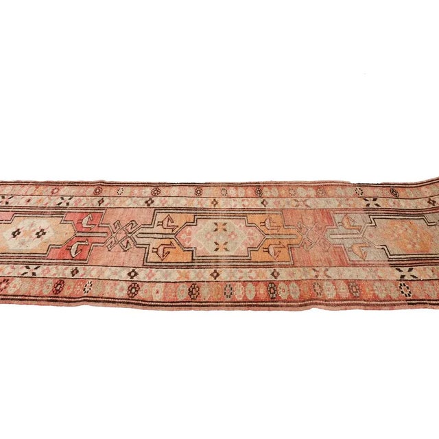 Mid 20th Century Vintage Faded Runner For Sale - Image 4 of 7