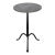 NOIR Cosmopolitan Side Table in Black Metal with Marble For Sale