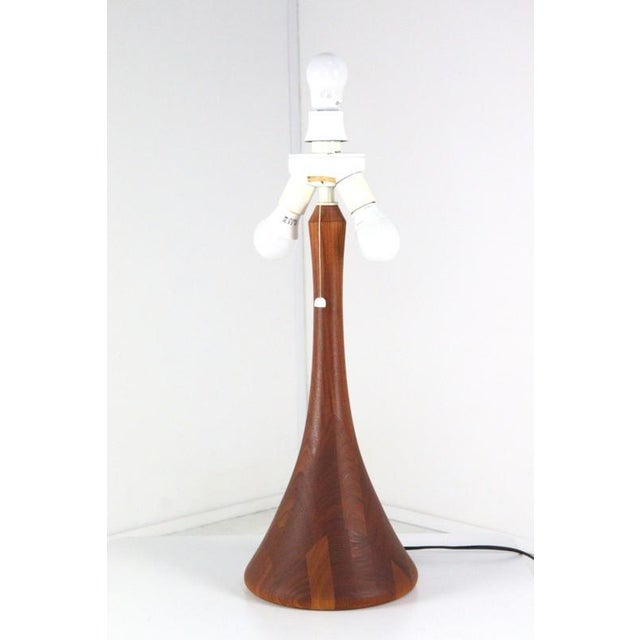 Large Wooden Table Lamp from Domus For Sale - Image 9 of 16