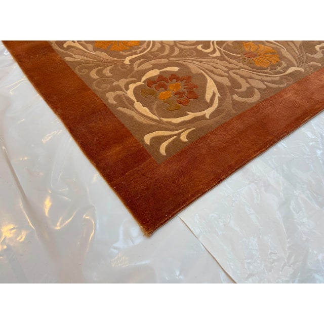 2000 - 2009 Silk and Wool Modern Nepalese Rug , 9'10" X 13'10" For Sale - Image 5 of 5