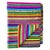 Offered is a vintage handwoven Guatemalan textile in brightly colored stripes with numerous joint bands of their jaspe...