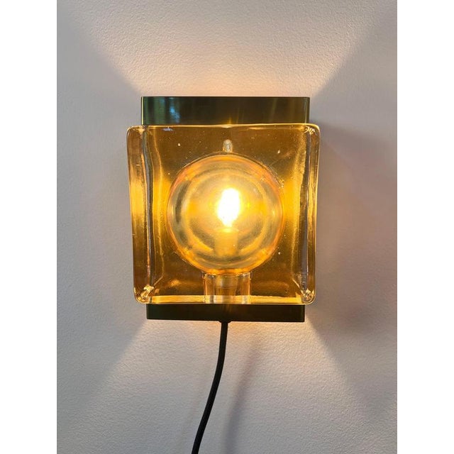 Maritime Wall Lamp Type 15806, Wandlampe Maritim Typ 15806 Glas Messing von Vitrika, Brass & Glass For Sale - Image 11 of 11