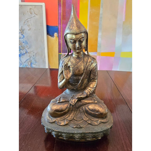 1940s 1940s Vintage Asian Deity Figure For Sale - Image 5 of 12