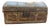 19th-Century Antique Brass-Studded Leather Document Box Trunk For Sale