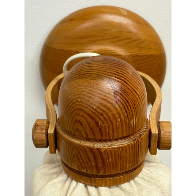 1970s Markslöjd Sweden Pine Sconce or Wall Light For Sale In Philadelphia - Image 6 of 11