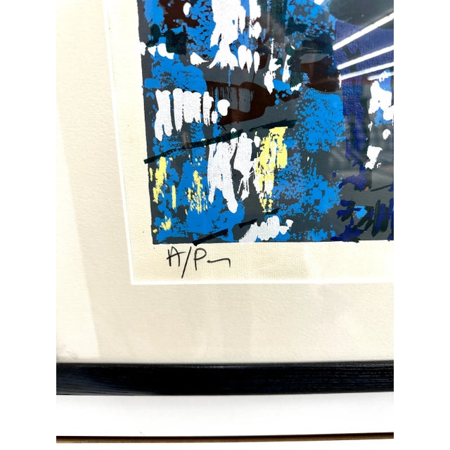 French Original Paul Blaine Henrie Cityscape Serigraph on Paper A/P Signed by Artist For Sale - Image 3 of 10