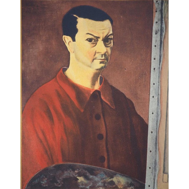 Moïse Kisling, Self-Portrait With a Palette, 1944, Lithograph For Sale - Image 5 of 6