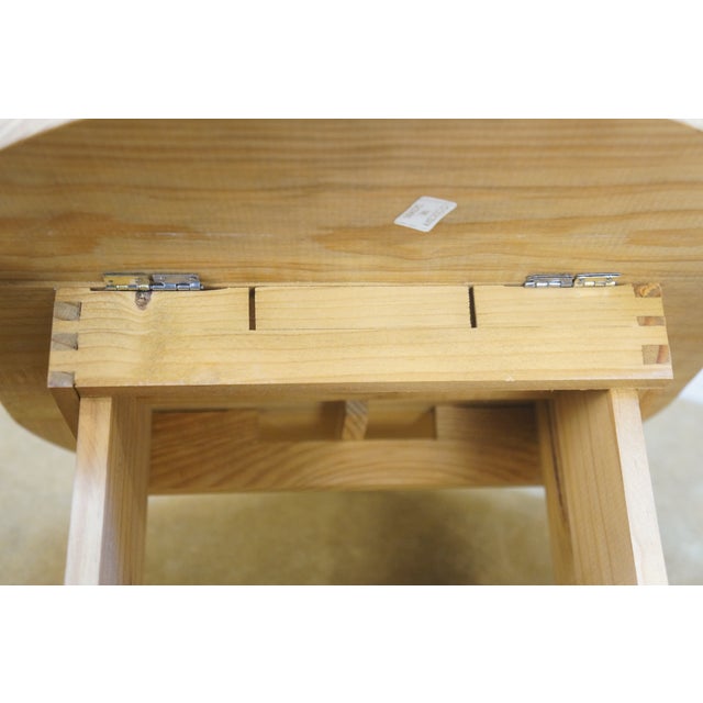 Mid 20th Century 3pc Doll Sized Salesman Sample Drop Leaf Table & Hearts Chairs Mexico 15" For Sale - Image 9 of 17