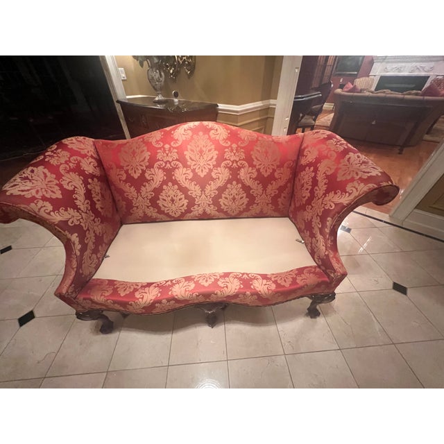 Textile 2017 Custom Upholstered Loveseat Sofa by Southwood For Sale - Image 7 of 11