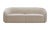 Wood Yara Beige Velvet Pleated Sofa For Sale - Image 7 of 7
