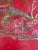 Vintage Red Hand Painted Chinoiserie Tole Tray For Sale - Image 10 of 12