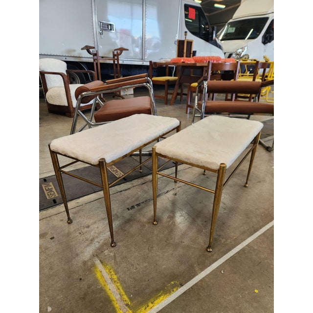 1930s Pair of Vintage Italian Stools For Sale - Image 5 of 6