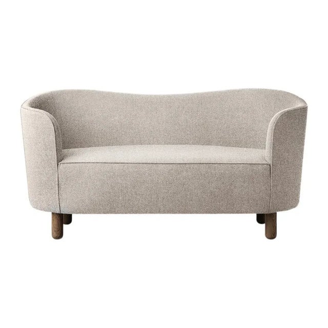 Beige and smoked oak Sahco Nara Mingle sofa by Lassen Dimensions: W 154 x D 68 x H 74 cm Materials: textile, oak. The...