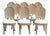 1980s Vintage Italian Hollywood Regency Grotto Shell-Back Dining Chairs - Set of 8 For Sale