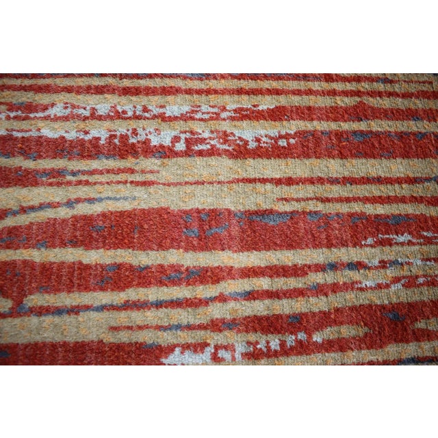 Abstract Wool Rug, 1940s For Sale - Image 6 of 8