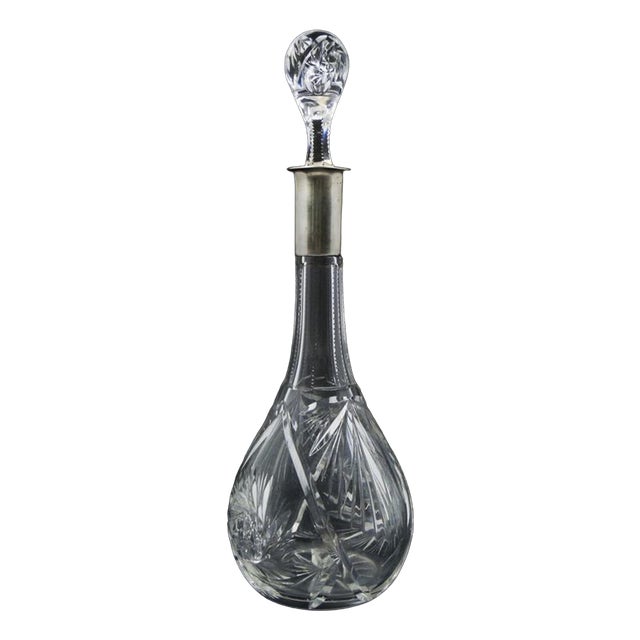 Art Deco Crystal Carafe, Germany, 1900s, 1890s For Sale