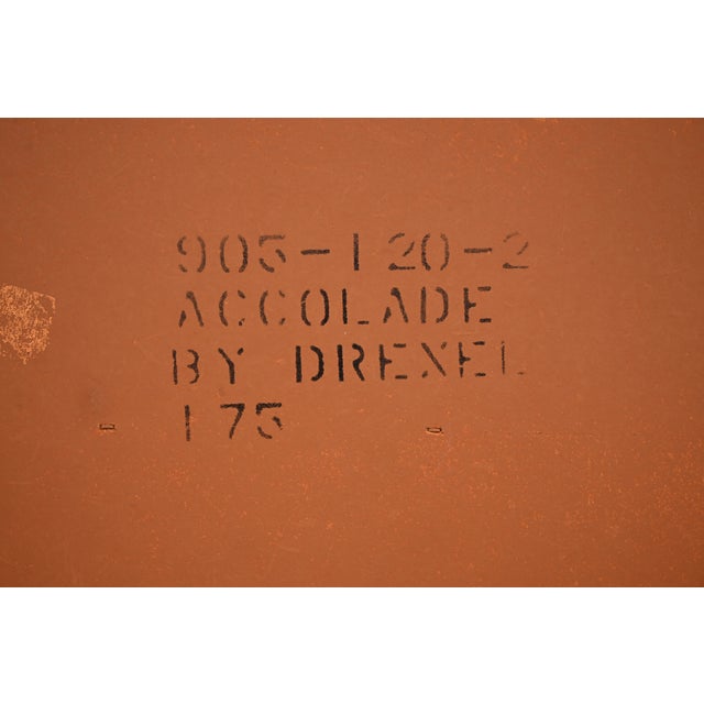 Drexel Heritage Mid-Century Modern Hollywood Regency Campaign Walnut Dresser or Credenza, 1970s For Sale - Image 15 of 16
